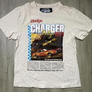 Dodge Charger T-shirt X Reason Collab Men’s Size Medium Rally’s 1973 Graphic